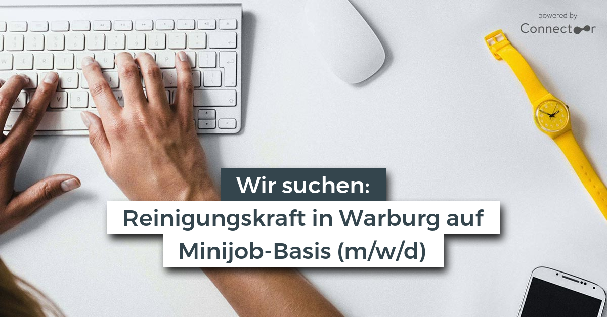 Reinigungskraft in Warburg auf Minijob-Basis (m/w/d) - Gebäudereinigung ...