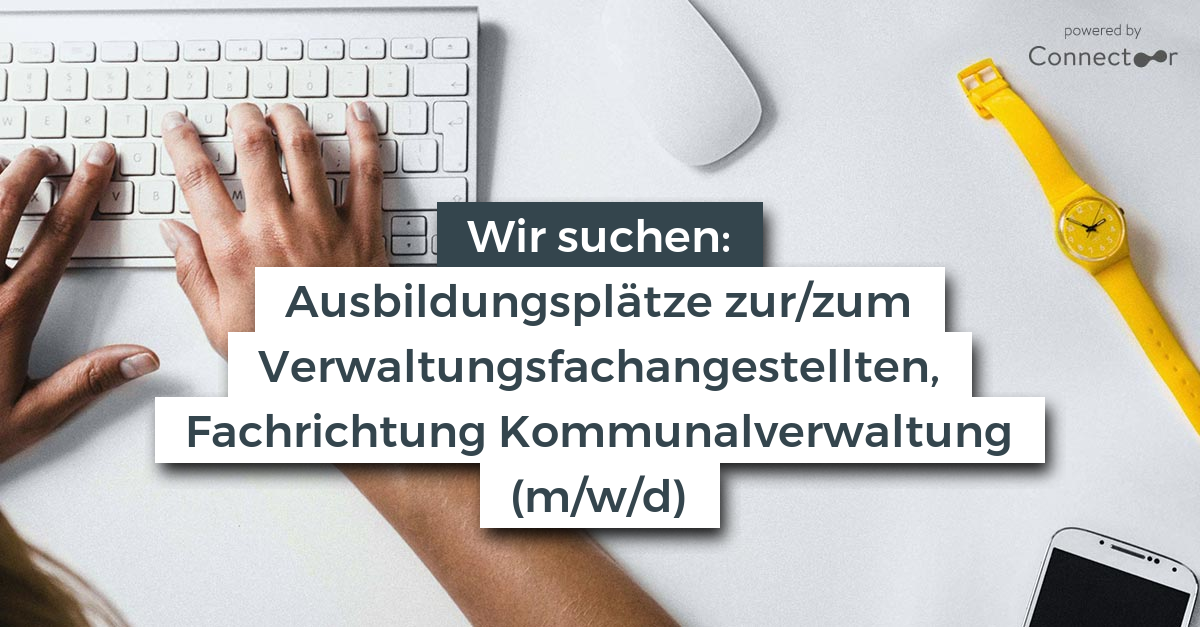  Ausbildungsplätze zur/zum Verwaltungsfachangestellten, Fachrichtung Illustration 