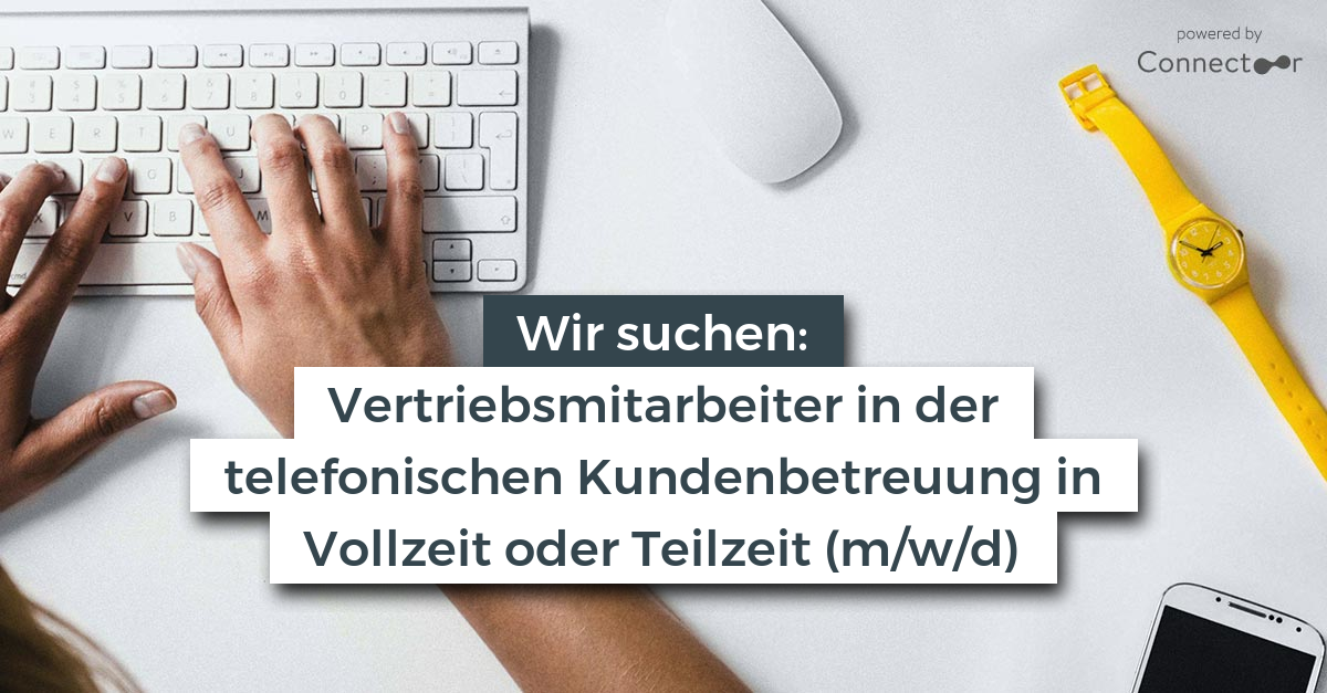 Vertriebsmitarbeiter in der telefonischen Kundenbetreuung in Vollzeit ...